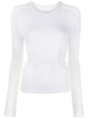 Dion Lee layered long-sleeved T-shirt - White