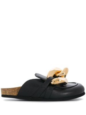 JW Anderson Chain loafer mules - Black