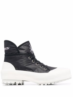 JW Anderson high-top two-tone sneakers - Black