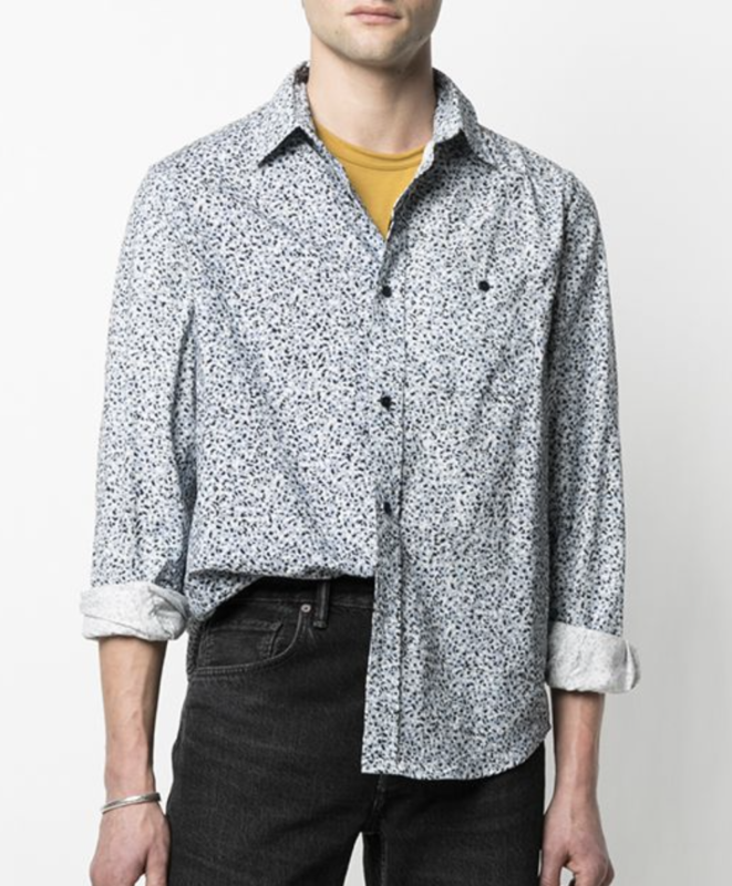 Kenzo marble print cotton shirt