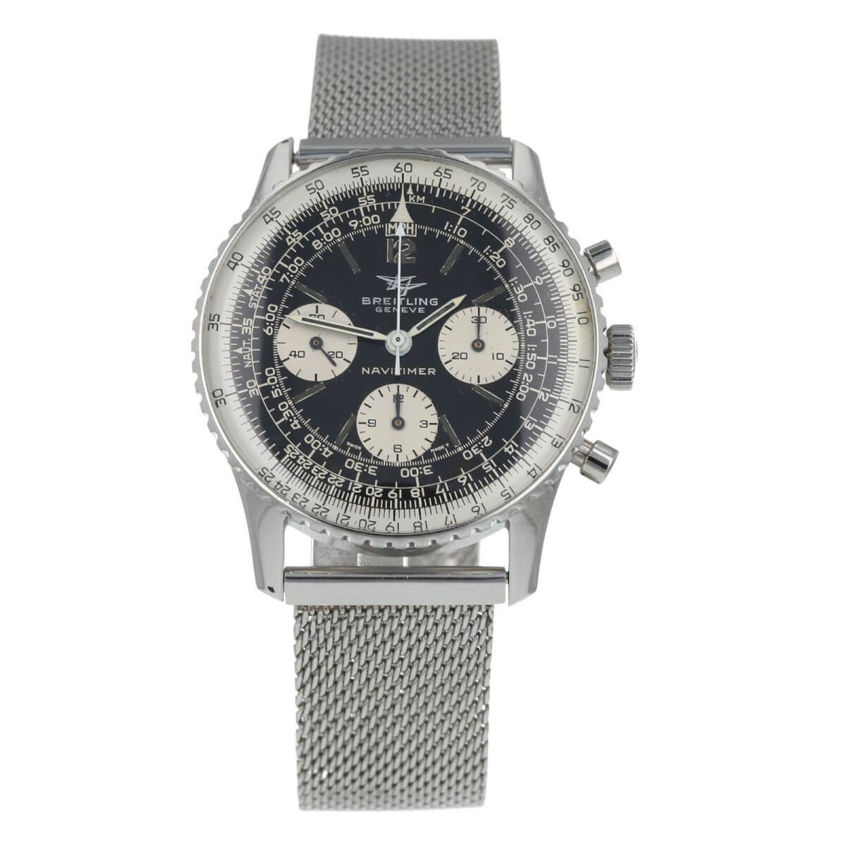 Black dial Breitling navitimer wristwatch