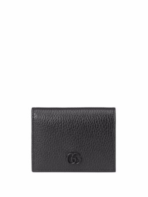 Gucci logo-plaque snap-fastening wallet - Black
