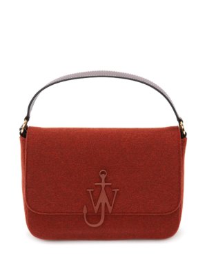 JW Anderson Anchor-logo shoulder bag - Red