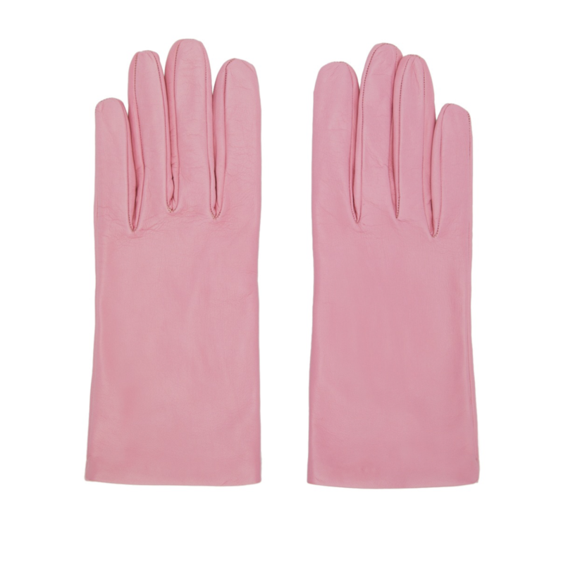 DRIES VAN NOTEN Pink Leather Gloves £235