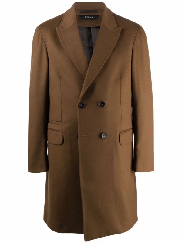 brown long coat