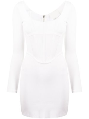 Dion Lee corset-style mini dress - White