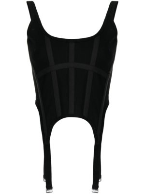 Dion Lee garter corset top - Black