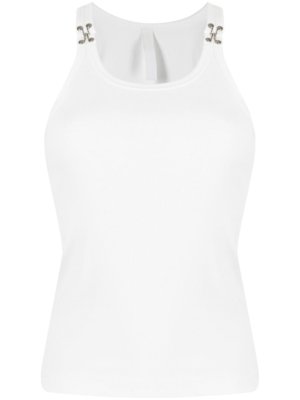 Dion Lee hook and eye tank top - White