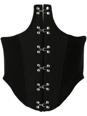 Dion Lee hook-fastening undercorset top - Black