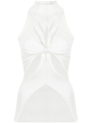 Dion Lee ribbed muscular-twist tank top - White