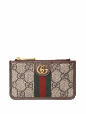 Gucci Ophidia zipped cardholder - Neutrals