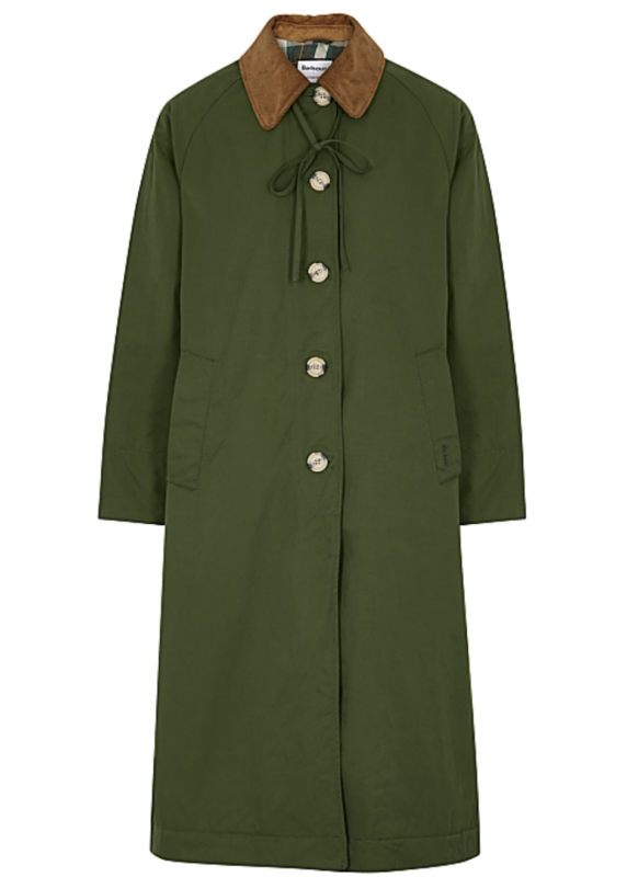 BARBOUR BY ALEXACHUNG Jackie green cotton-blend jacket £280