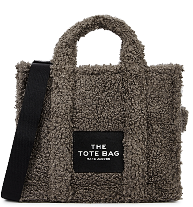 The Teddy Tote small faux shearling bag