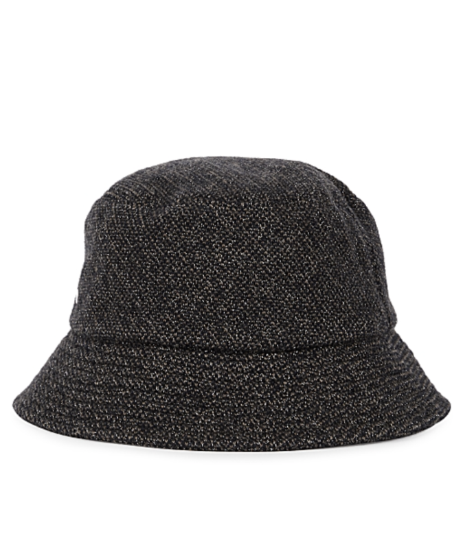 Brown wool-blend bucket hat