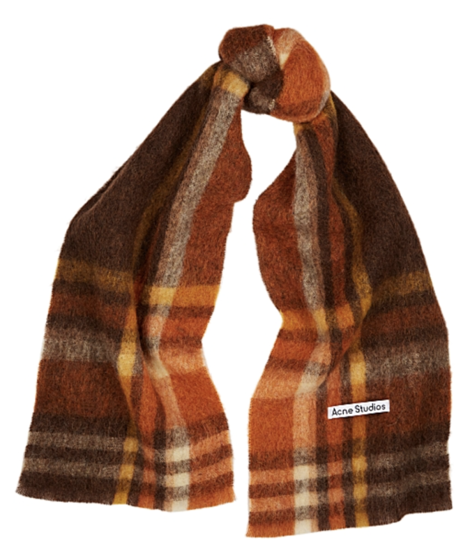 Vana tartan alpaca-blend scarf