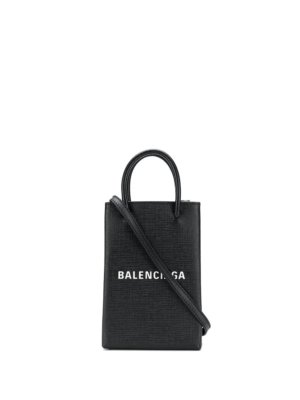 Balenciaga Shopping Phone holder bag - Black