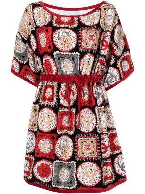 Chanel Pre-Owned 2009 CC graphic-print minidress - Red