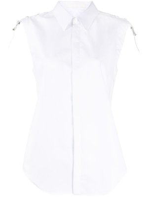 Dion Lee button-up sleeveless shirt - White
