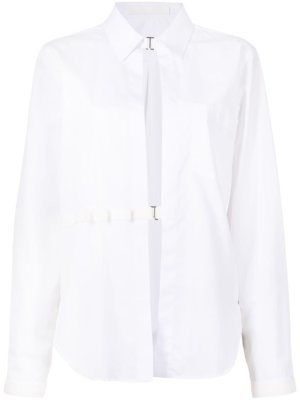 Dion Lee hook and eye fastening shirt - White