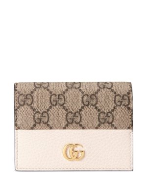 Gucci GG Marmont card case wallet - Neutrals
