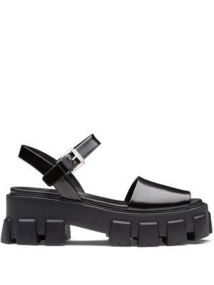 Prada Monolith platform sandals - Black