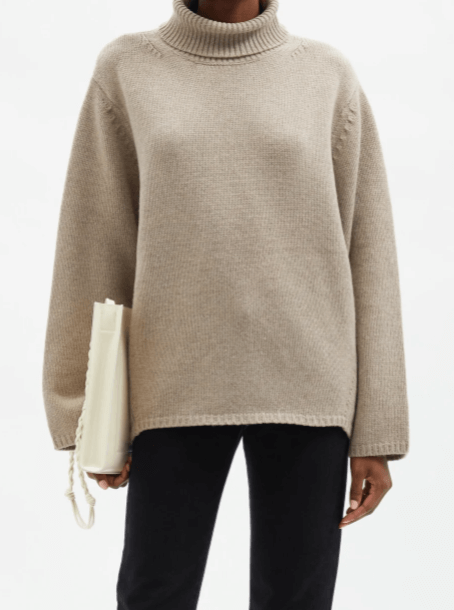 christmas gift for her TOTÊME Roll-neck wool-blend sweater £470