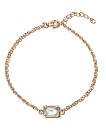 JIA JIA 14kt yellow gold Aquamarine chain bracelet £991