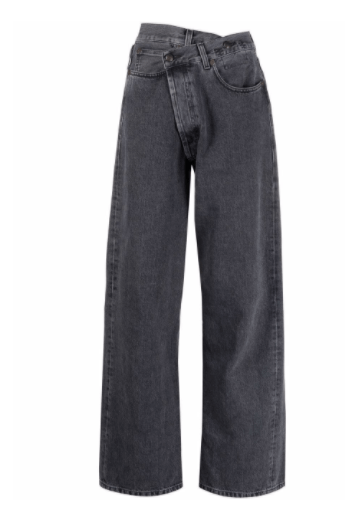R13 asymmetric-waist wide-leg jeans £597