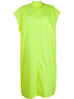 Balenciaga rawcut sleeveless dress - Yellow