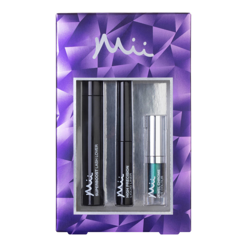 Mii Cosmetics Hidden Depths Mascara, Liner & Eyeshadow Gift Set, Peacock Queen