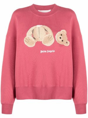 Palm Angels Teddy Bear cotton sweatshirt - Pink