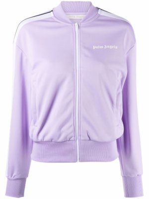 Palm Angels side-stripe logo-print track jacket - Purple