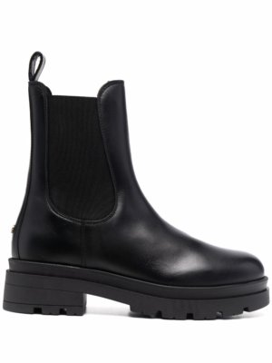 ANINE BING slip-on leather boots - Black