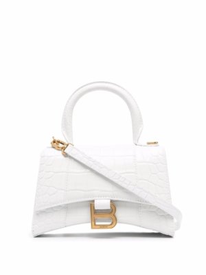 Balenciaga Hourglass S mini bag - White