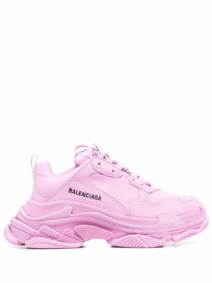 Balenciaga Triple S faux-leather sneakers - Pink