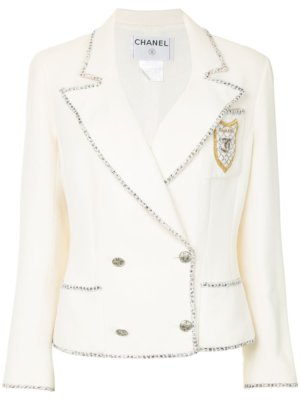 Chanel Pre-Owned 2005 double-breasted jacket - White