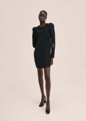 Cut-out back dress black - Woman - 6 - MANGO