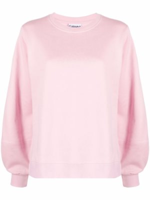 GANNI Isoli crew-neck sweatshirt - Pink
