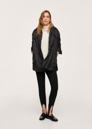 Lapel quilted jacket black - Woman - XL - MANGO