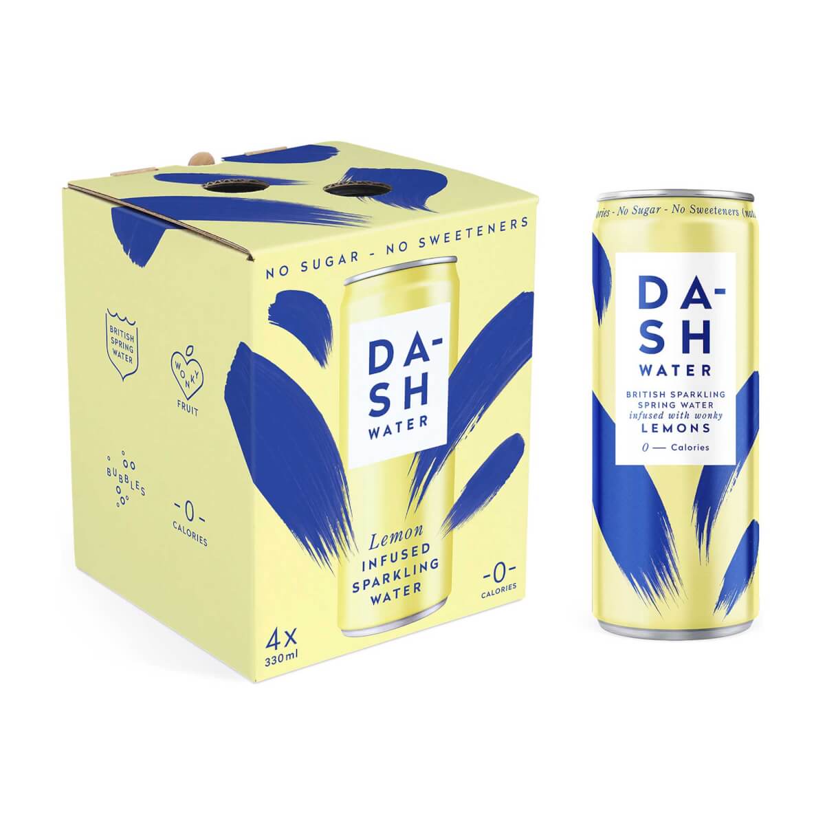 wellness and health Dash Sparkling Water Lemon 4 x 330ml | £4.79