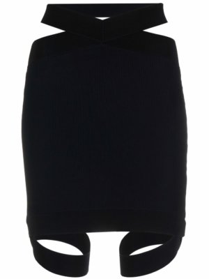 Dion Lee cut-out mini skirt - Black