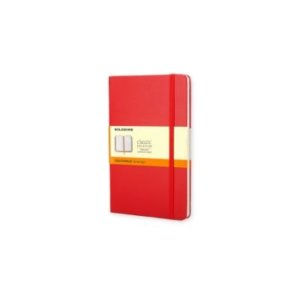 Moleskine Pocket Ruled Hardcover Notebook Red
