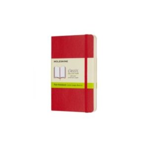 Scarlet Red Pocket Plain Softcover Notebook