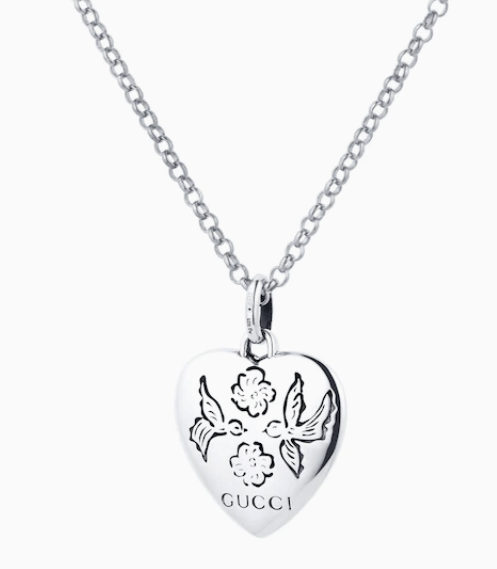 valentines gift ideas for her GUCCI | Exclusive Blind For Love Heart Necklace | £195.00
