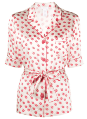 Eres | belted silk pajama shirt | £511