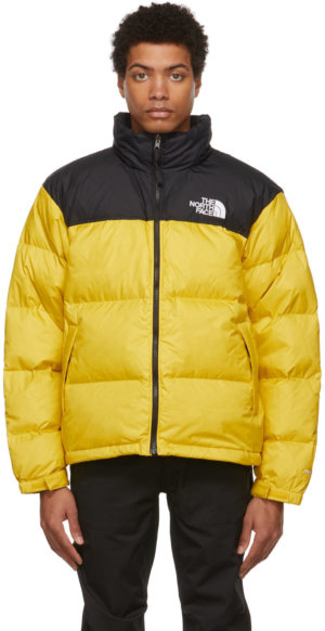 The North Face Black & Yellow Down 1996 Retro Nuptse Jacket