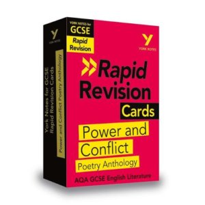 York Notes for AQA GCSE (9-1) Rapid Revision Cards: Power and Conflict Anthology - Catch up, revise and be ready for 2021 assessments and 2022 exams