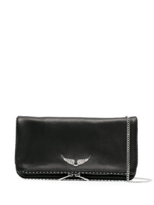Zadig&Voltaire studded clutch bag - Black