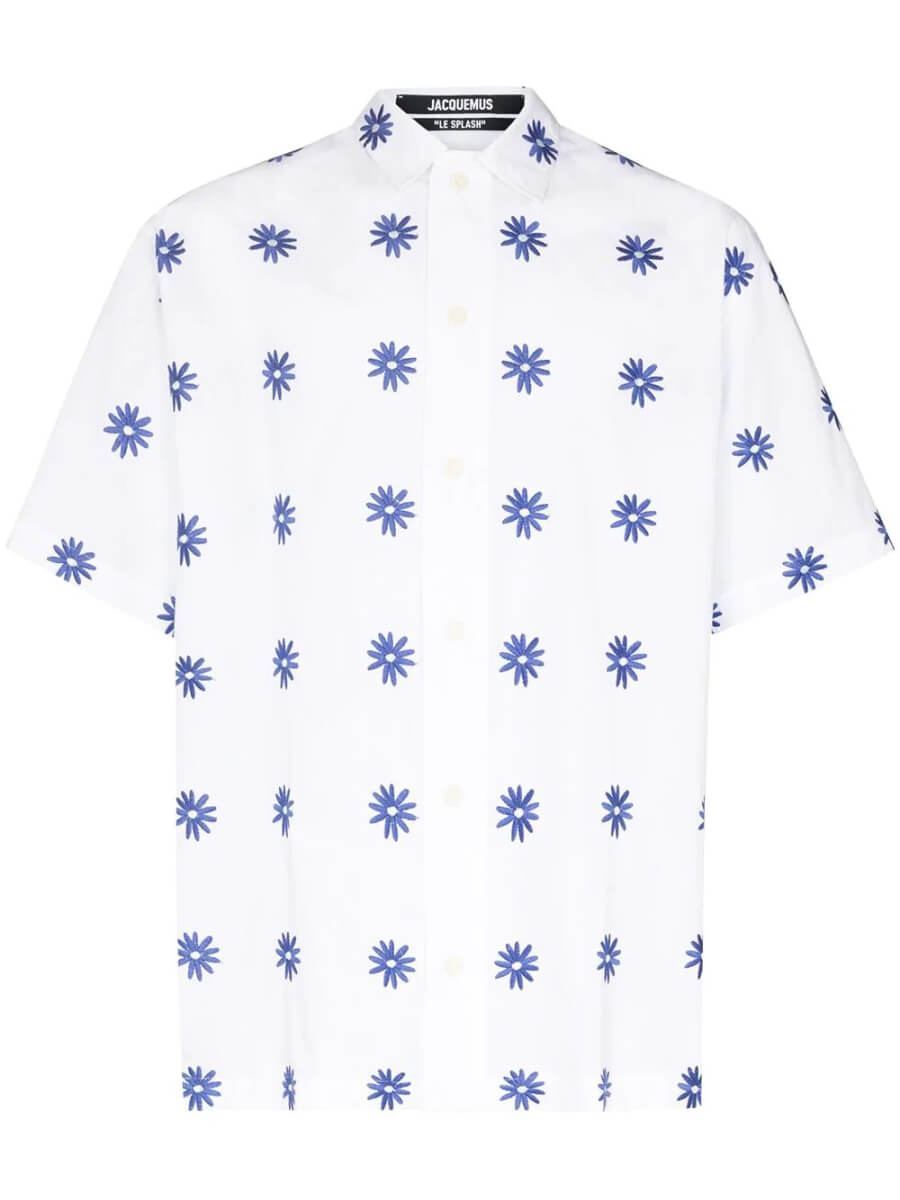 Jacquemus Moisson floral-embroidered shirt