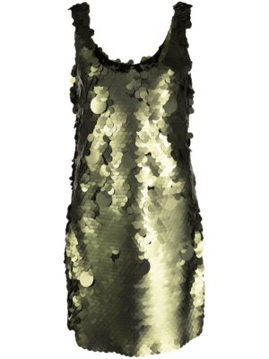 Cynthia Rowley sequin-embellished mini dress - Green